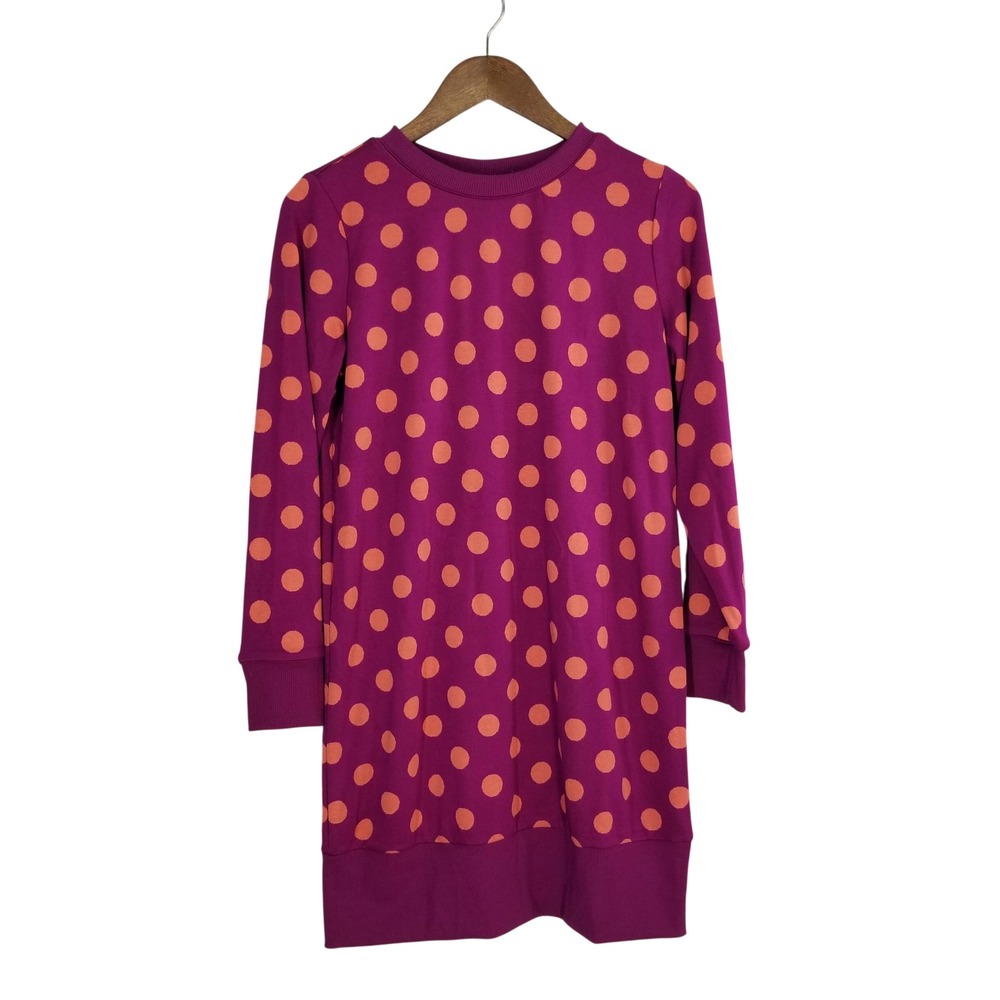 Victor Glemaud x Target‎ Purple Orange Polka Dot Sweater Dress XS New Dopamine